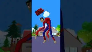 Creepy jack becomes Speakerman Spider-Man 🕷️ in Dude Theft Wars