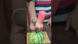 How to cut Watermelon into Sticks 🍉 😋 #hacks #shorts