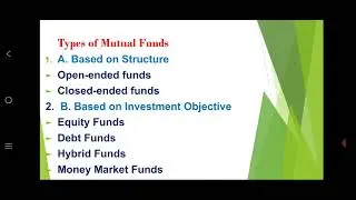 SJCTNC - Dr.A.JOHNSI GLORIA - GCM515 - INDIAN CAPITAL MARKET- UNIT IV - MUTUAL FUNDS - OVER VIEW
