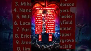 Make a character! #strangerthings #viral