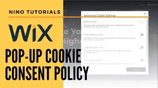 Adding a Pop-Up Cookie Policy on your Wix Website using the Privacy & Cookies - Wix Tutorial
