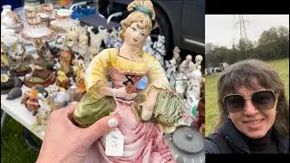 Flea Market UK 🇬🇧 Antique Figurines Large Capodimonte Figurines! Antiques UK Car Boot 2024