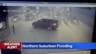 Intense rain leaves streets underwater in Niles, Morton Grove