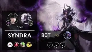 Syndra Bot vs Kai'Sa - KR Master Patch 9.23