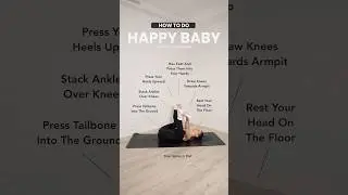 How to do: HAPPY BABY (ANANDA BALASANA) #yogaforbeginners #yogatutorial #yoga #yogapose #yogaposes