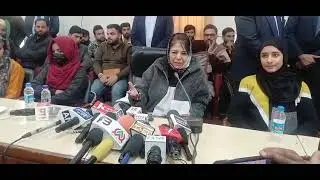 #PDP president and Former #chief Minister of jammu and kashmir #mehbuba mufti today visited #Rajouri