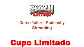 Curso Taller B&aacute;sico Podcast/Streaming