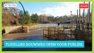 Tijdelijke route van de Piraña naar Joris en de Draak - Efteling 2026