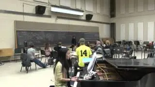 Amirah Ali performs with students at the NIU School of Music