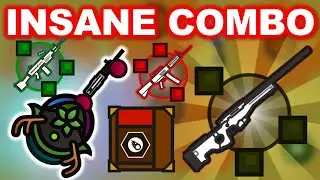 *BEST* WOODS COMBO! AWM-S + USAS-12 = 21 Kills! - Surviv.io