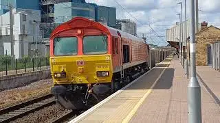 Saturday afternoon at warrington Bank Quay station with Freight trains and Specials #subscribe