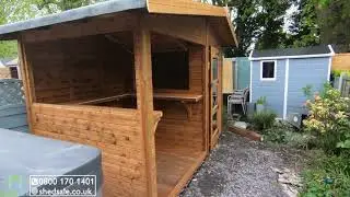 10x6 Tanalised Wooden Bar - By ShedSale - Shed Sale