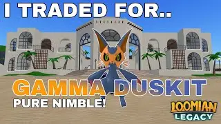 I traded for a Pure Nimble Gamma Duskit! | Loomian Legacy Trading