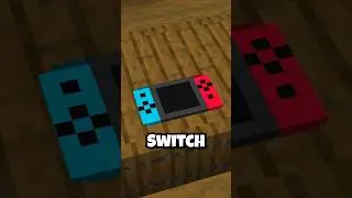 Nintendo Switch in Minecraft! #buildhacks #shorts #minecraft