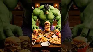 Hulk Restaurant Me 😂 Wait For End #ai #hulk #hulkai #hulkaivideo