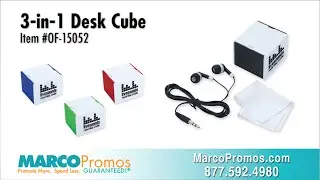 Promotional Office Products - 3-in-1 Desk Cube - MARCO