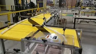 S Curve Conveyor with Adjustable Gantry Guide Lanes