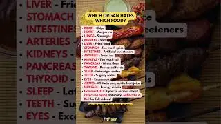 👆 Which Foods DAMAGE Which Organs After 50! #FitFixen #Shorts