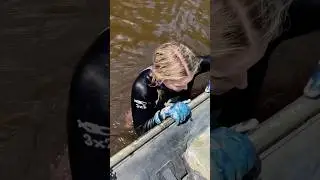 Я крутой или как? Хитрость с аквалангом! 🤿#scubadiving #scubagirl #treasure #youtubehighfive