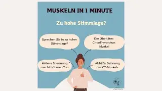Stimmtherapie: Muskeldehnung bei Stimmbeschwerden