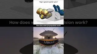 How Water Jet Propulsion Powers Boats Without a Propeller #engineering #waterjet #stem #3ddesign