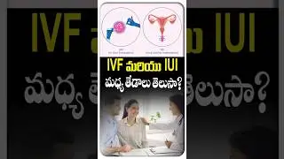 Difference Between IUI And IVF In Telugu || Mathruthva Fertility Center #shorts #iui #ivf #fertility