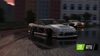 assetto corsa tandem driting / nissan s13 bdc street v4 / 4K 60fps [moza r16 wheel base].