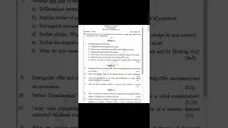 Bcom Punjab University sem1 Commercial Law 2020 question paper #exam #punjabiuniversity #bcom #law