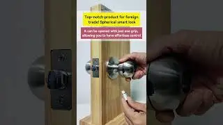 Spherical smart lock,it can be opened withjust one grip,allowing you to have effortless control.