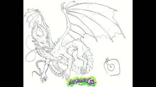 Artomancy Speed Drawing | Familiars (Dragon Xorn) | D&D