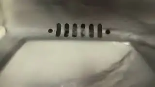 Interesting water fountain drain