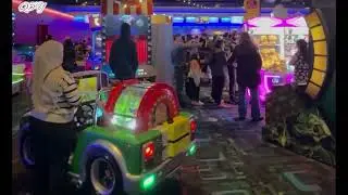 Niagara Falls down ￼town (Strike Game Zone) New Year&rsquo;s night beautiful City Of Niagara Falls