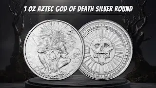 1 oz Aztec God of Death Silver Round | BOLD Precious Metals