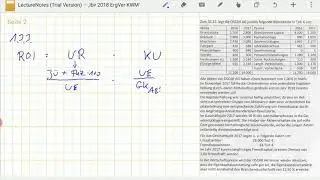 1.3.3: ROI - Return on Investment berechnen (Bilanzanalyse) - Abiturpr&uuml;fung IBV/BWR Lsg 2018