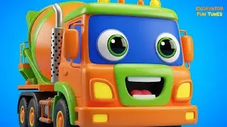Big Machines for Little Builders | Cement Truck and Friends Song