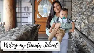 VISITING MY BEAUTY SCHOOL | VLOG