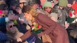 Princess Kate Steals the Show on Christmas Day as She&rsquo;s Showered with Flowers & Gifts at Sandringham