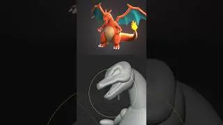 I Sculpt Charizard 3D in Blender