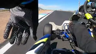 Vega Nordam lap 50 tire test on a Shifter Kart