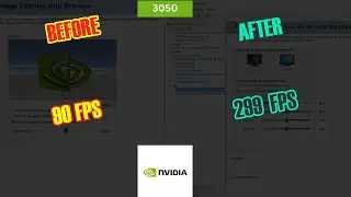 BEST settings for nvidia rtx 3050 latest 2025