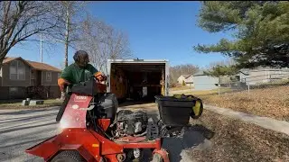 Using the Toro aerator broad spreader for fertilizer my lawns ￼