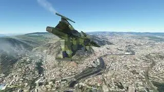 Low Speed Handling test in the JAS-39 Gripen | Tblisi, Georgia |  | Microsoft Flight Simulator