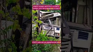 APSRTC PADERU DEPOT BUS ACCIDENT ON PADERU GHAT 🚍😢😭 #shorts #accidentnews