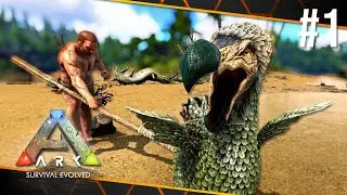 My Solo, PvE Adventure Begins! | ARK: Survival Evolved - The Island #1