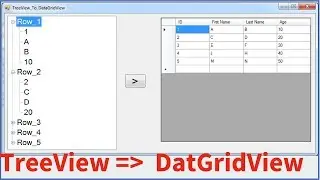 C# - How To Transfer TreeView Nodes Data To DataGridView Rows Using C# [ with source code ]