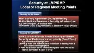 Security at Local or Regional Meeting Points (LMP/RMP) for Virtual Conferences