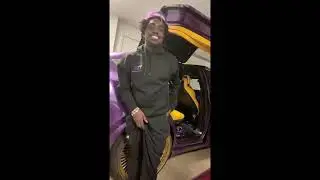 Kodak Black Shows His New Custom Car On Live!