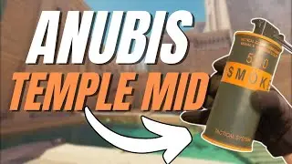 Temple Smoke Mid on Anubis CS2 🌫️ (Pro Lineup Fast & Simple)