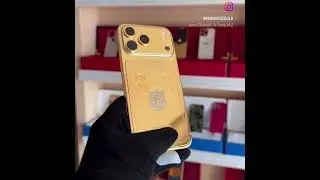 New special edition iPhone 17 pro Max gold colour