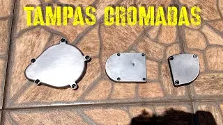 TEMTADO DEIXAR AS TAMPAS DA MOTORIZADA CROMADO (MOTORIZADA 2 TEMPOS)